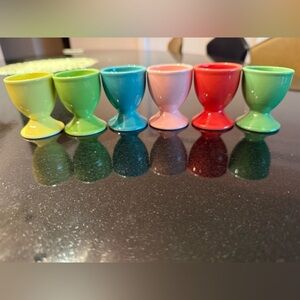 Beautiful Easter Colorful Egg Cup Set of 6 🐣